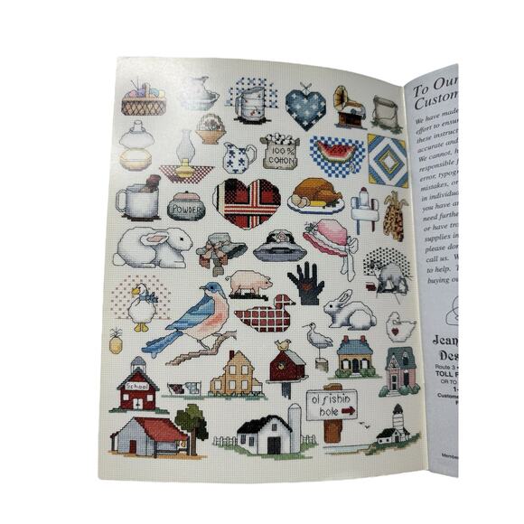 Vintage Encore Alma Lynne So Many Minis Cross Stitch Book JEANETTE CREWS 1999 - Picture 4 of 5